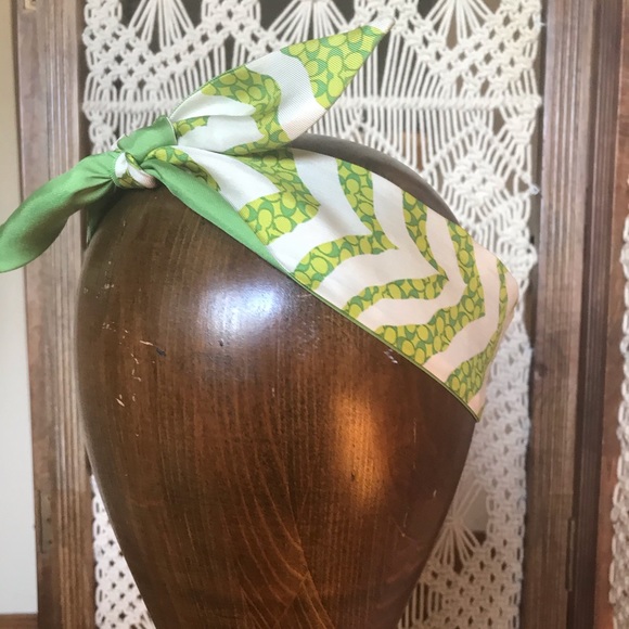 Coach Double-Side Head Wrap / Scarf - Picture 2 of 7